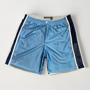 Vtg Jordan Reversible Basketball Shorts 2XL UNC Tarheels Silky Shiny Y2K Baggy‎
